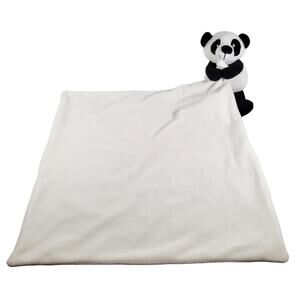 Panda Bear Security Blanket Lovey Plush Baby Comfort Soft Toy Apricot Lamb